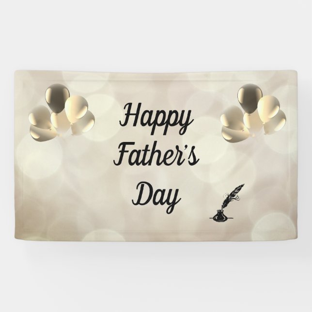 Vintage style Happy Father’s Day Banner (Horizontal)