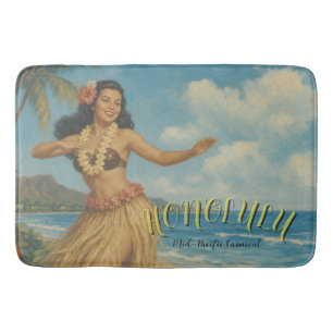 Vintage Style Hawaii Travel Bath Mat