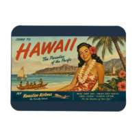Vintage Style Hawaiian Travel Advertisement