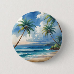 Vintage Style Hawaiian Travel Aloha From Hawaii 6 Cm Round Badge