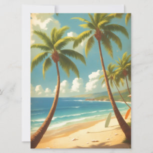 Vintage Style Hawaiian Travel Aloha From Hawaii Card