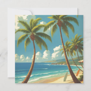 Vintage Style Hawaiian Travel Aloha From Hawaii Holiday Card