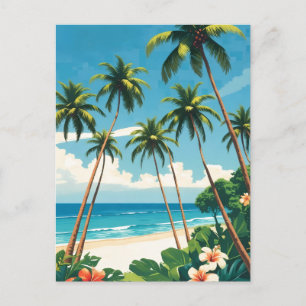 Vintage Style Hawaiian Travel Aloha From Hawaii Holiday Postcard