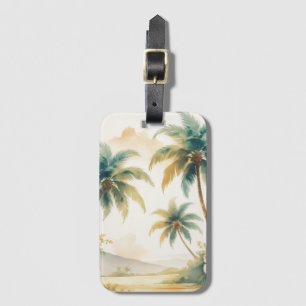 Vintage Style Hawaiian Travel Honolulu Luggage Tag