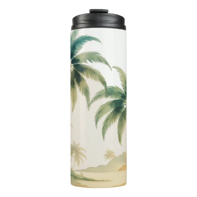 Vintage Style Hawaiian Travel Honolulu Thermal Tumbler (Front)