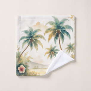 Vintage Style Hawaiian Travel Honolulu Wash Cloth