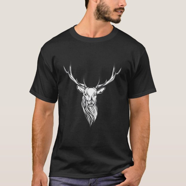 Vintage Style Hunt Theme Design T-Shirt (Front)