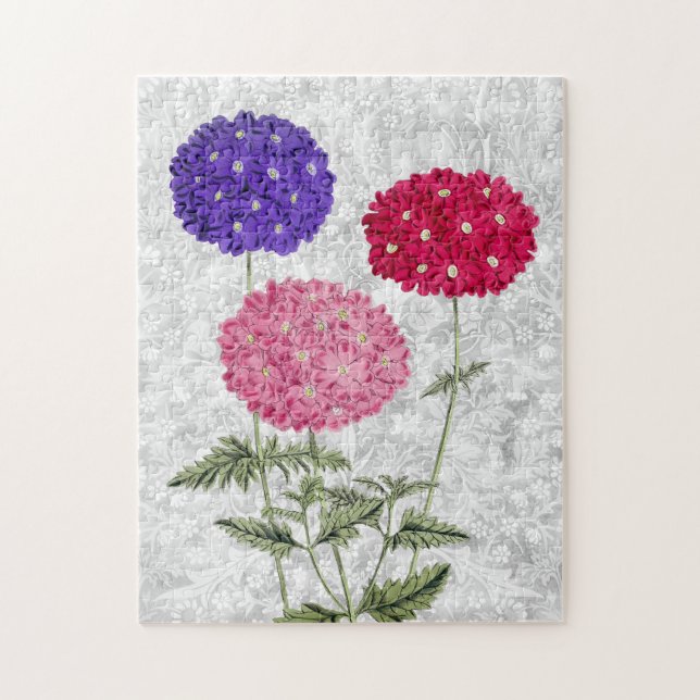 Vintage Style Hydrangea Flowers Puzzle (Vertical)