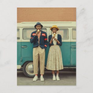 Vintage Style Ice Cream Moment Postcard