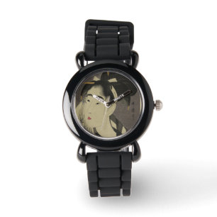 Vintage Style Japanese Geisha Art Image Watch