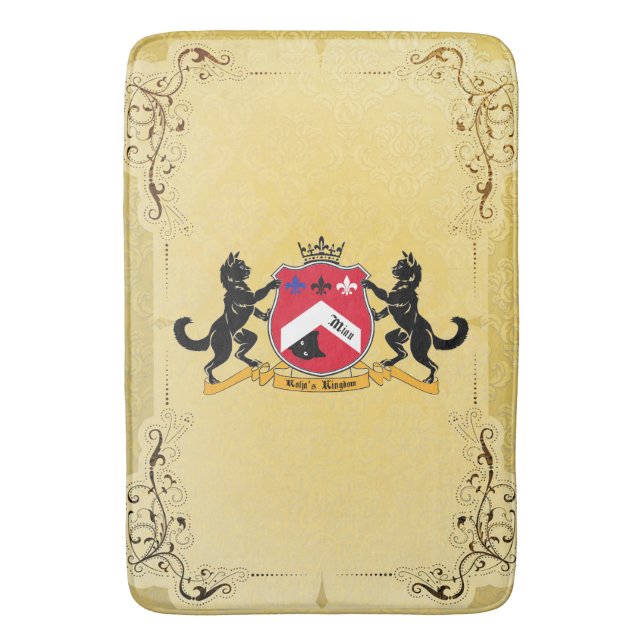 Vintage Style Kolja's Kingdom Bath Mat! Bath Mat (Front Vertical)
