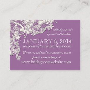 Vintage Style Lace Design Insert card