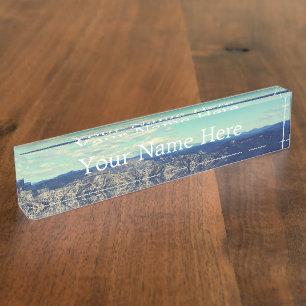 Vintage style landscape photography nameplate