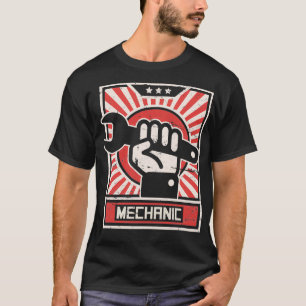 Vintage Style MECHANIC Propaganda Poster T-Shirt
