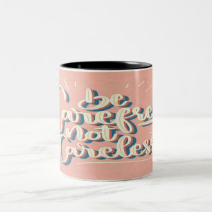 Vintage Style Motivational Lettering Mug