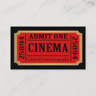 Vintage Style Movie Ticket Stub