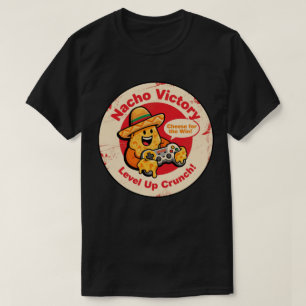 Vintage Style Nacho Chip with Sombrero & Controlle T-Shirt