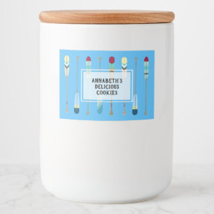 Vintage-style Oars Food Label