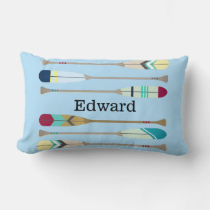 Vintage-style Oars Lumbar Cushion