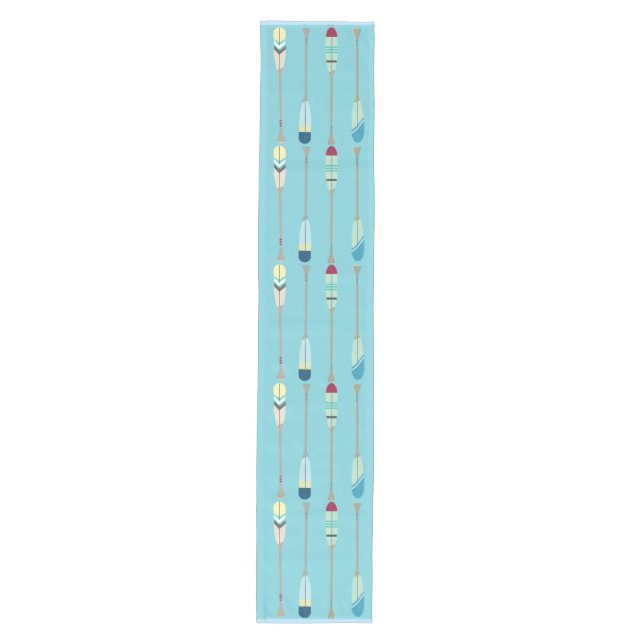 Vintage-style Oars Medium Table Runner (Front)
