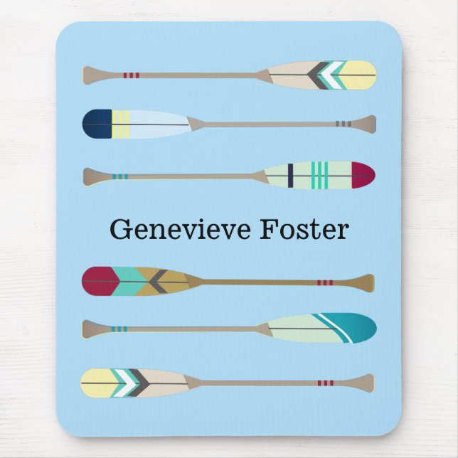 Vintage-style Oars Mouse Pad (Front)