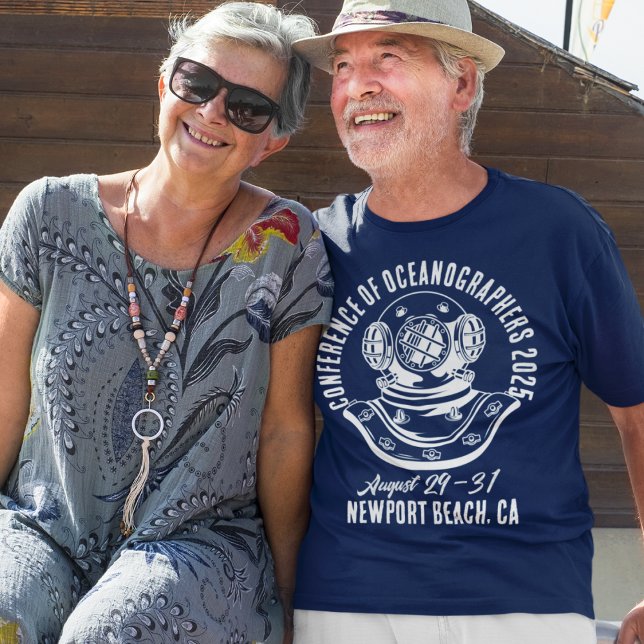 Vintage-Style Oceanography Conference T-Shirt (Creator Uploaded)