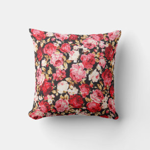 Vintage style of tapestry flowers fabric pattern cushion