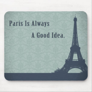 Vintage Style Paris Quote Mouse Pad