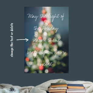 Vintage-style pastel Christmas tree  Poster