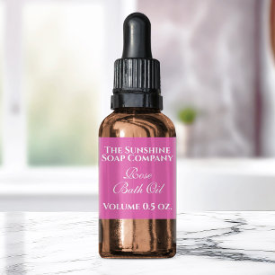 Vintage style pink soap and cosmetic label return address label