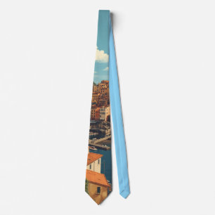 Vintage Style Portofino Genova Italy Tie