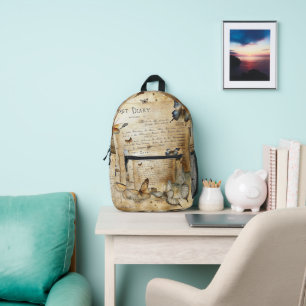 Vintage Style Printed Backpack