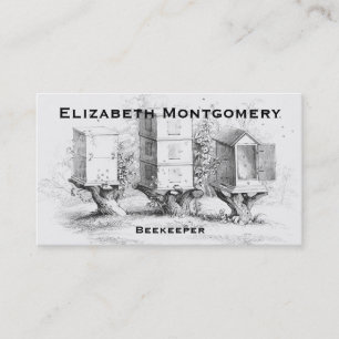 Vintage Style Professional Beekeeper Business Card