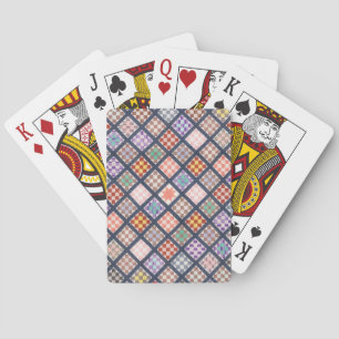 Vintage Style Quilt Squares Art Playing Cards