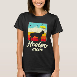 Vintage Style Red Blue Heeler Mum Australian Cattl T-Shirt