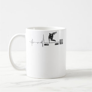 Vintage Style Retro Distressed Heartbeat Parkour G Coffee Mug