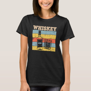 Vintage Style Retro Distressed Whiskey Beer Alcoho T-Shirt