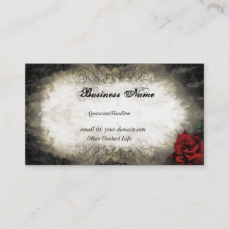 Vintage Style Rose Business Card
