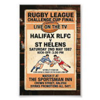 Vintage Style Rugby League Final 1987 Fan Art