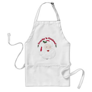 Vintage Style Santa Everyday Is Christmas! Standard Apron