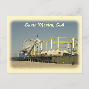 Vintage Style Santa Monica Postcard! Postcard