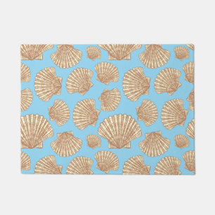 Vintage Style Seashell Pattern Doormat