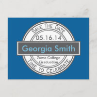 Vintage Style Sign Save The Date Graduation
