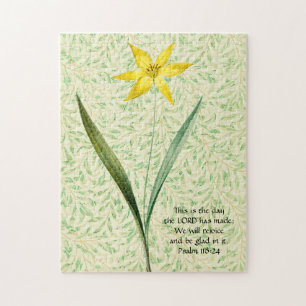 Vintage Style Spring Flower Faith Puzzle