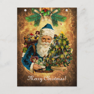 Vintage Style St Nicholas (Santa Claus) Christmas  Postcard