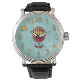 Vintage-Style Steampunk Hot Air Balloon Watch