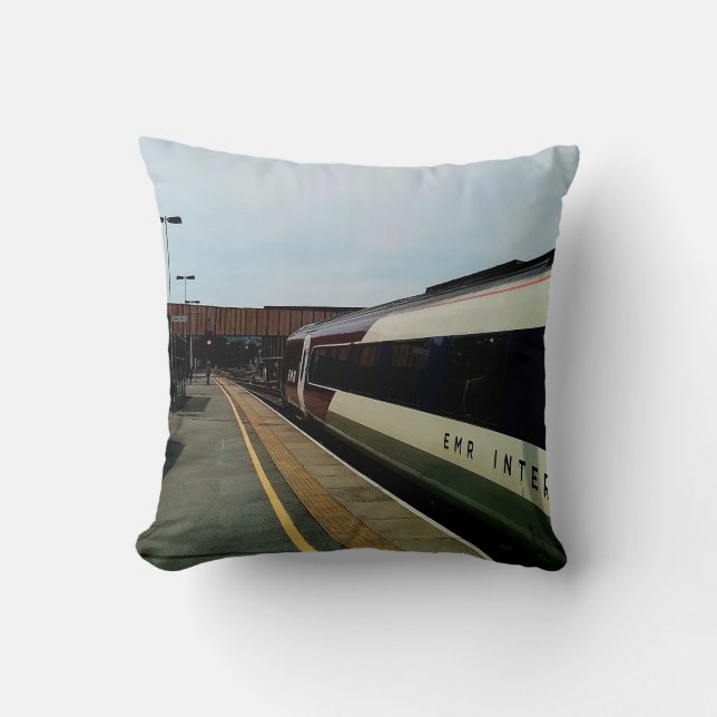 Vintage style train  cushion (Front)