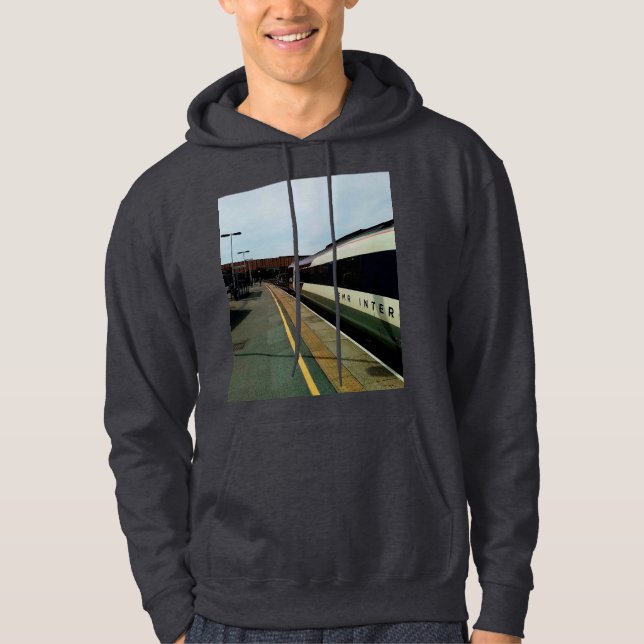 Vintage style train hoodie (Front)