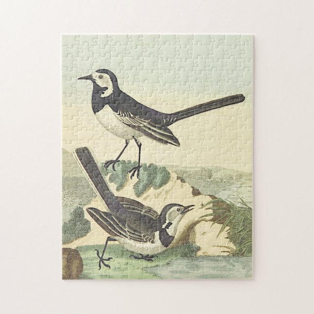 Vintage Style, Two Birds Puzzle (Vertical)