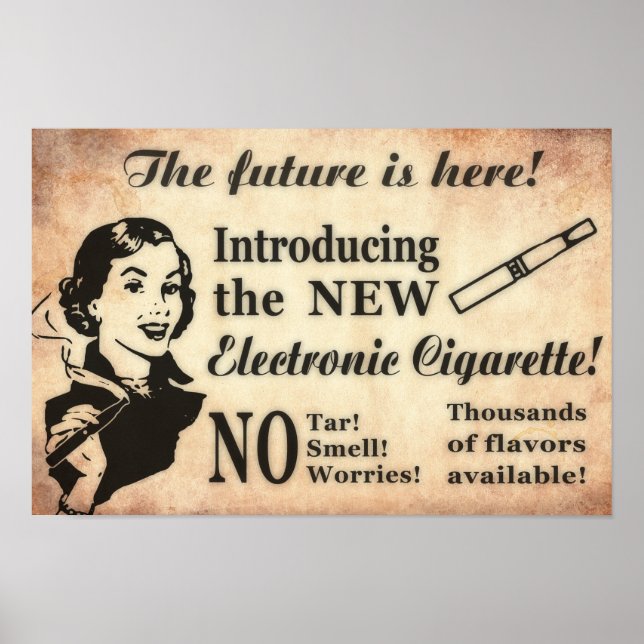 Vintage Style Vaping Poster (Front)